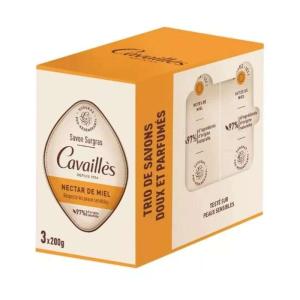 ROGÉ CAVAILLÈS TRIO DE SAVONS DOUX ET PARFUMÉS NECTAR DE MIEL 3x200G